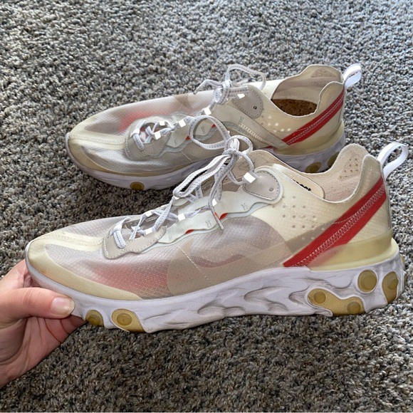 Nike React Element 87 Sail/Bone - Picture 1 of 7